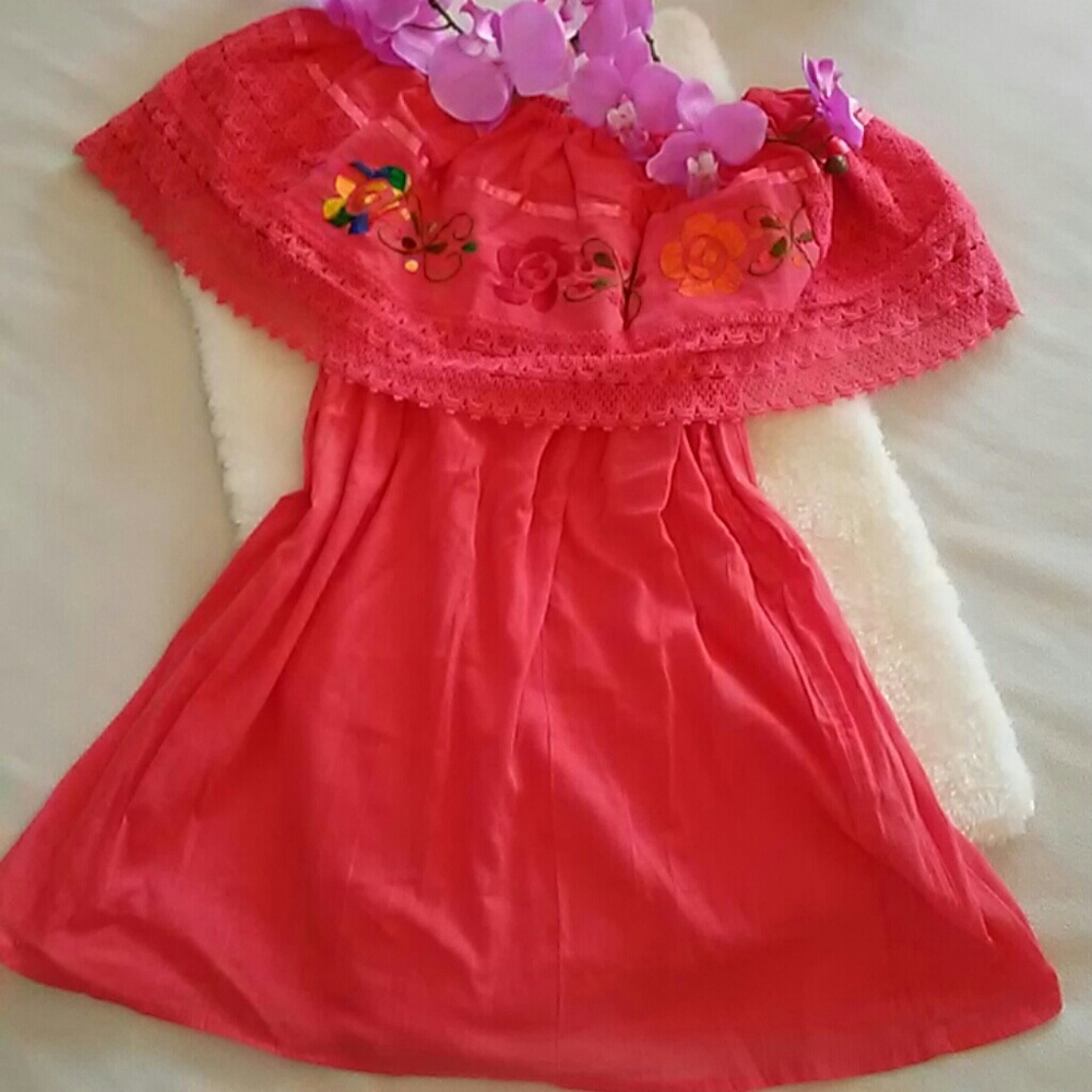 Coral women's off shoulder top